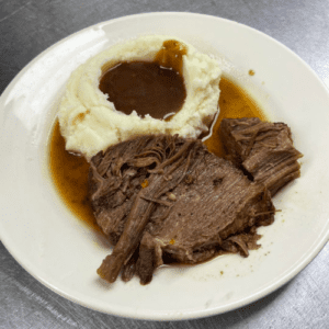 Roast beef dinner | The Finish Line Family Restaurant